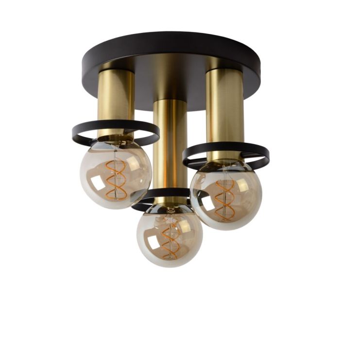Golden flush ceiling light modern, Anaka