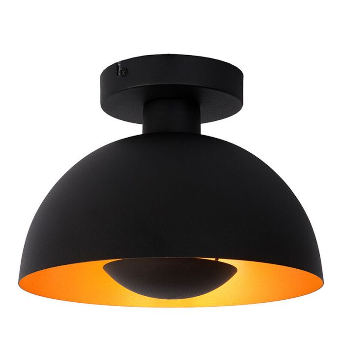 Black flush ceiling light modern, Siemon
