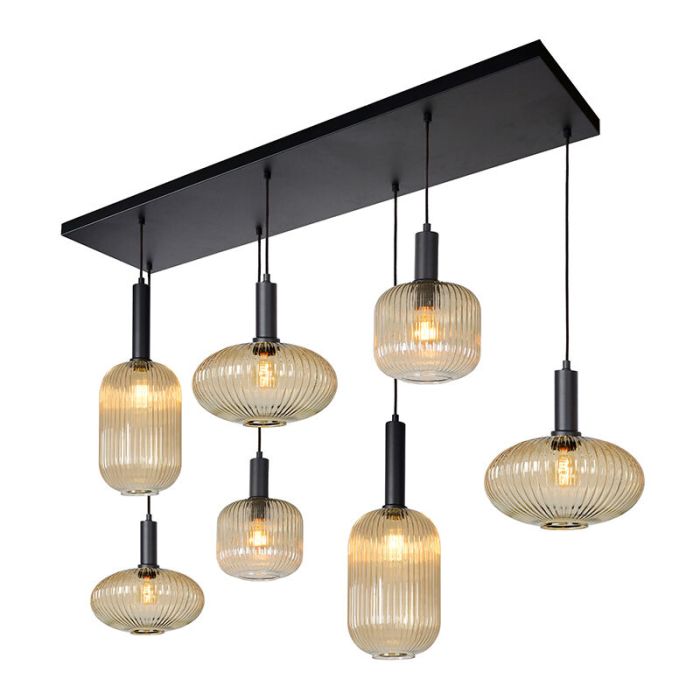 Amber pendant light retro, Maloto