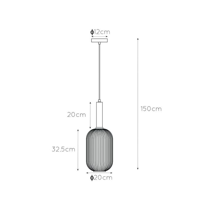 Amber pendant light retro, Maloto