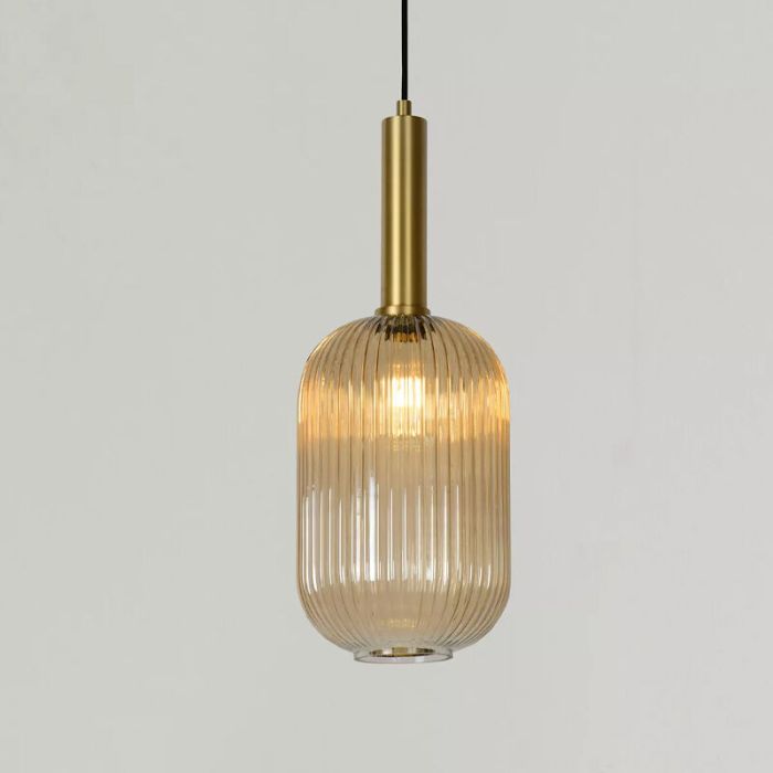 Amber pendant light retro, Maloto