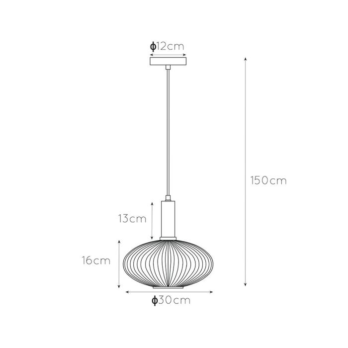 Golden pendant light retro, Maloto