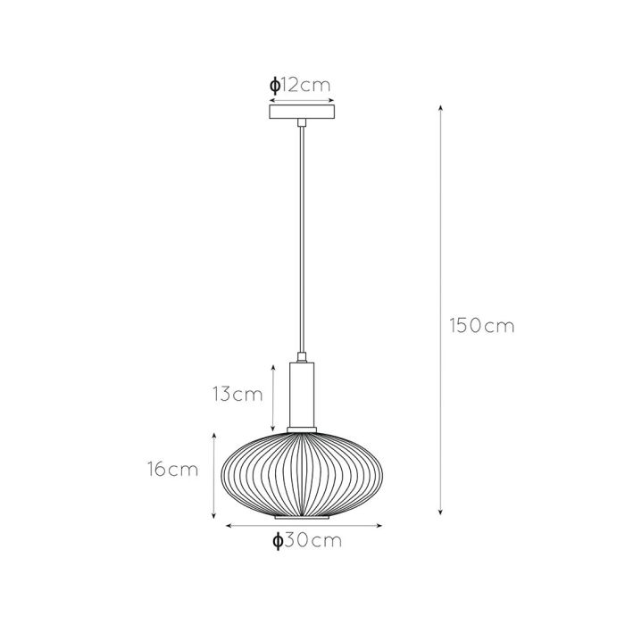 Amber pendant light retro, Maloto