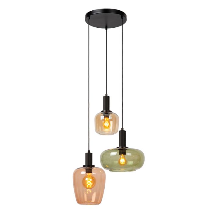 Multicoloured pendant light retro, Ilona