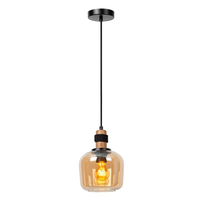 Amber pendant light retro, Ilona