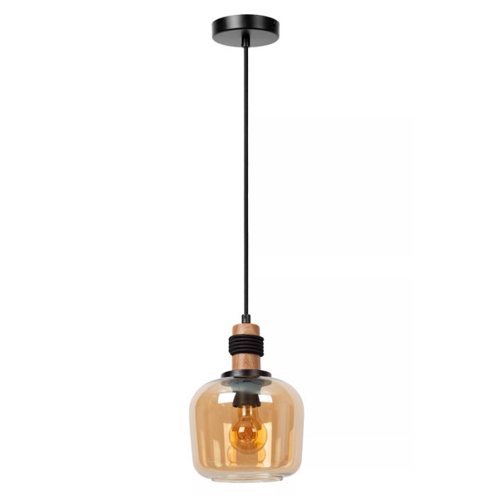 Amber pendant light retro, Ilona