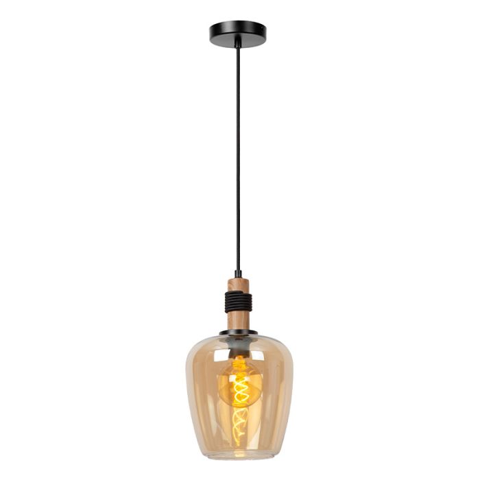 Amber pendant light retro, Ilona