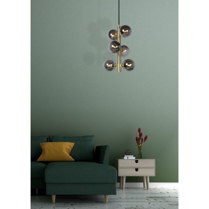Golden pendant light retro, Tycho