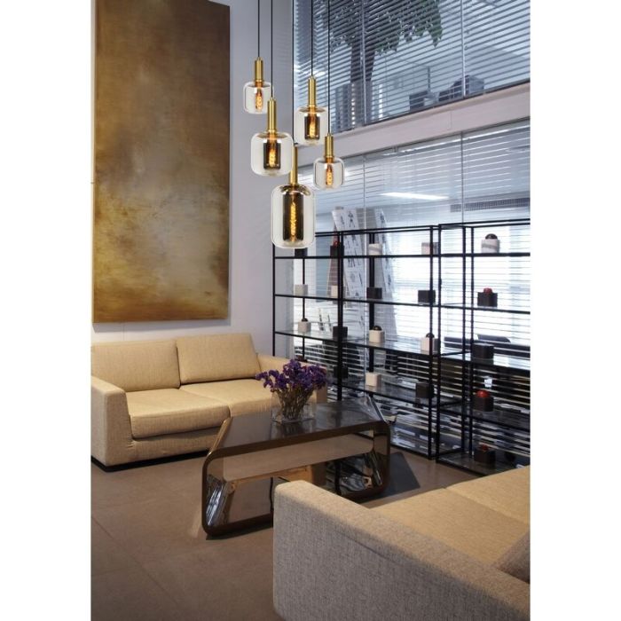 Golden pendant light modern, Joanet