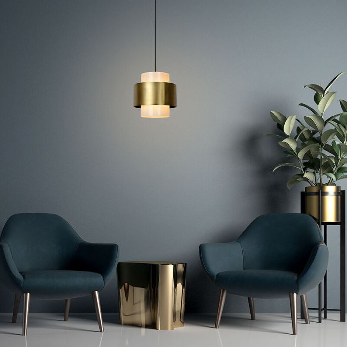 Brass pendant light classic, Firmin