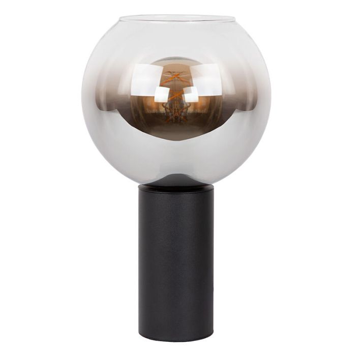 Black table lamp modern, Marius, with switch
