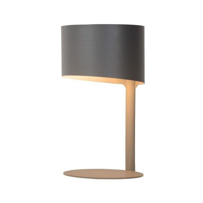 Grey table lamp modern, Knulle, with switch