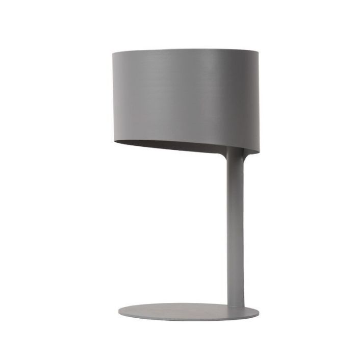 Grey table lamp modern, Knulle, with switch