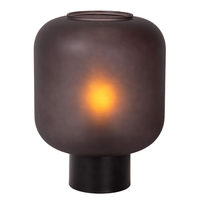 Black table lamp modern, Eloise, with switch