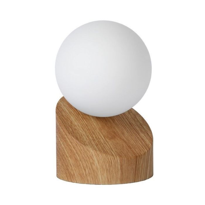 Brown table lamp modern, Len, with switch