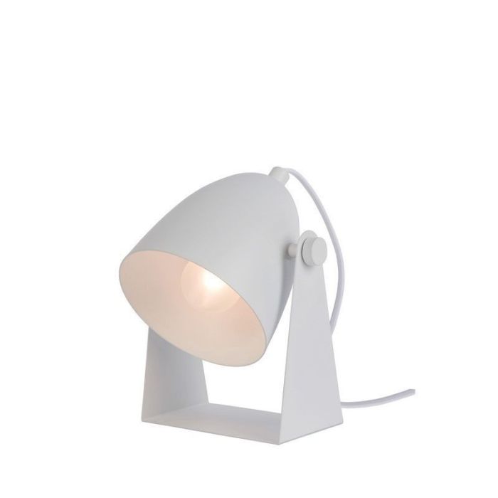 White table lamp modern, Chago, with switch