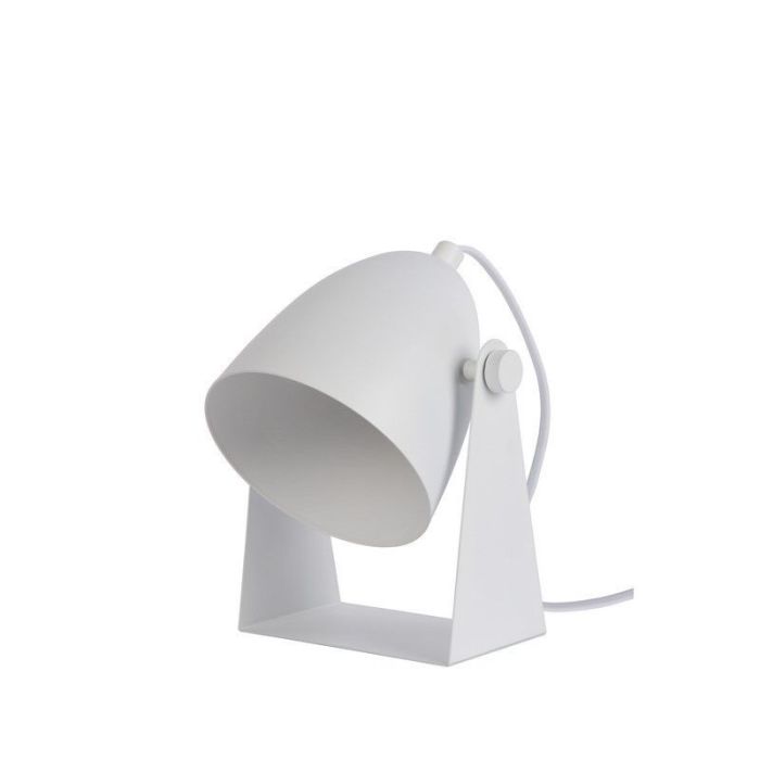 White table lamp modern, Chago, with switch