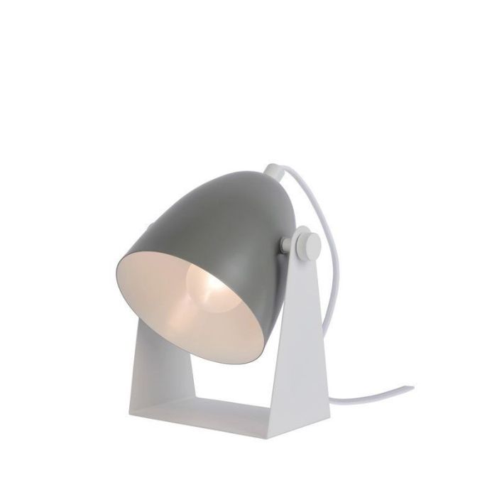 Grey table lamp modern, Chago, with switch