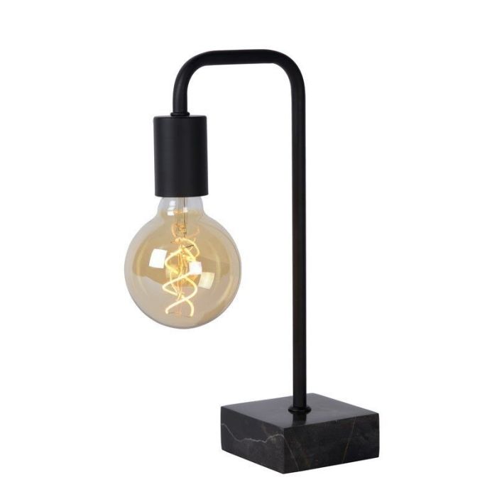Black table lamp modern, Lorin, with switch
