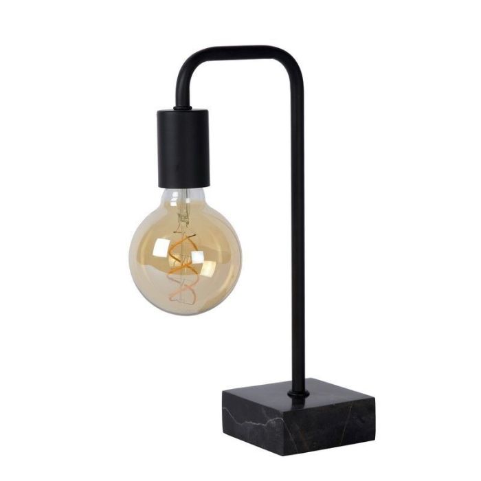 Black table lamp modern, Lorin, with switch