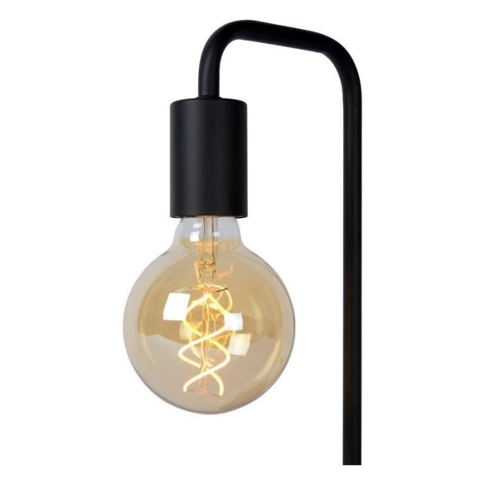 Black table lamp modern, Lorin, with switch