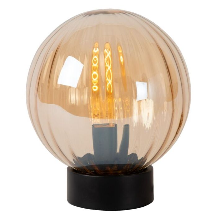 Amber table lamp retro, Monsaraz, with switch