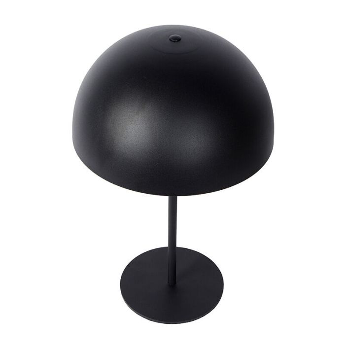 Black table lamp modern, Siemon, with switch