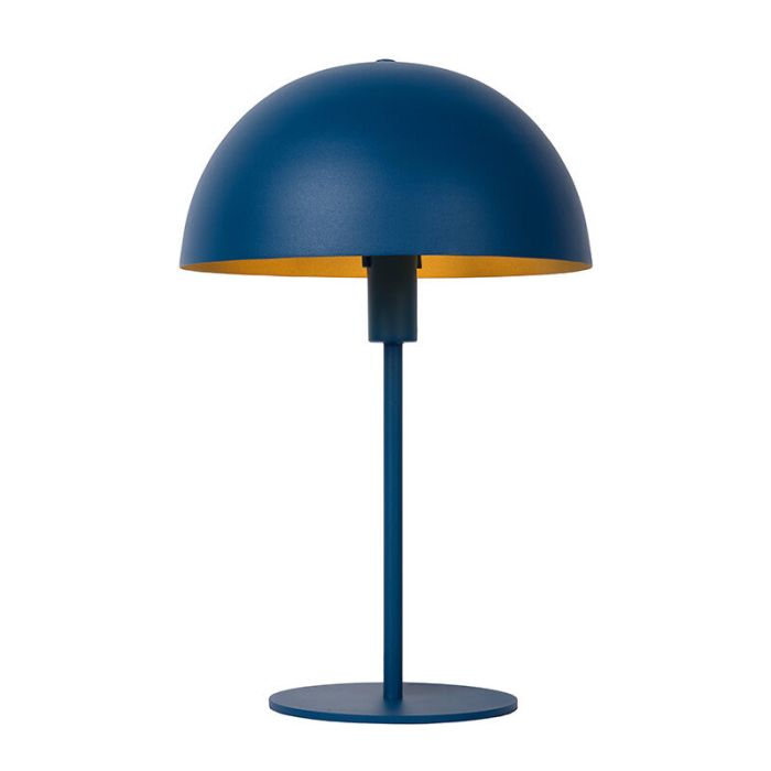 Blue table lamp modern, Siemon, with switch