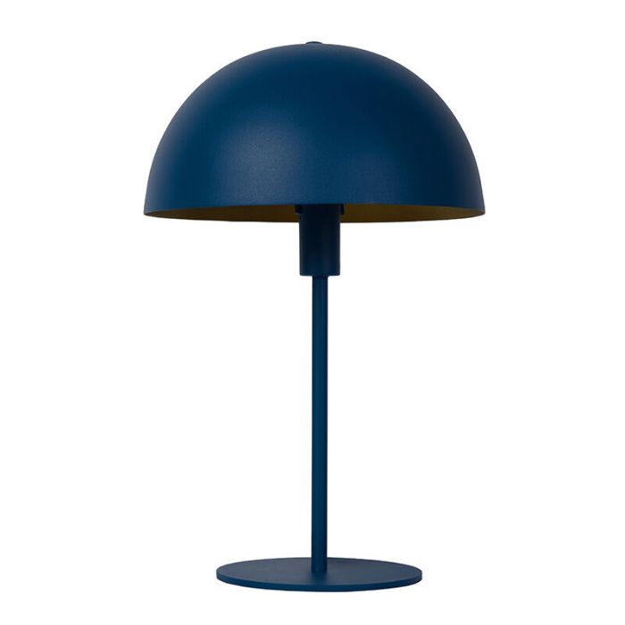 Blue table lamp modern, Siemon, with switch