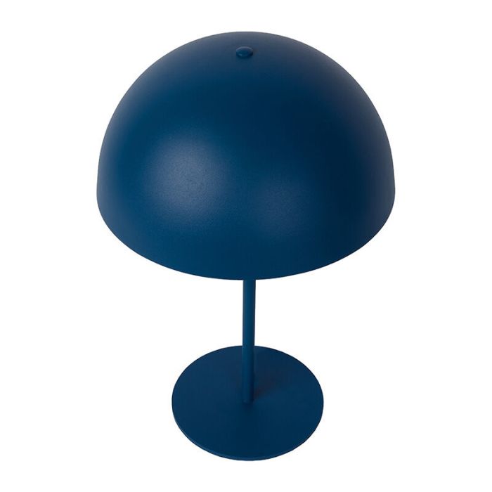 Blue table lamp modern, Siemon, with switch