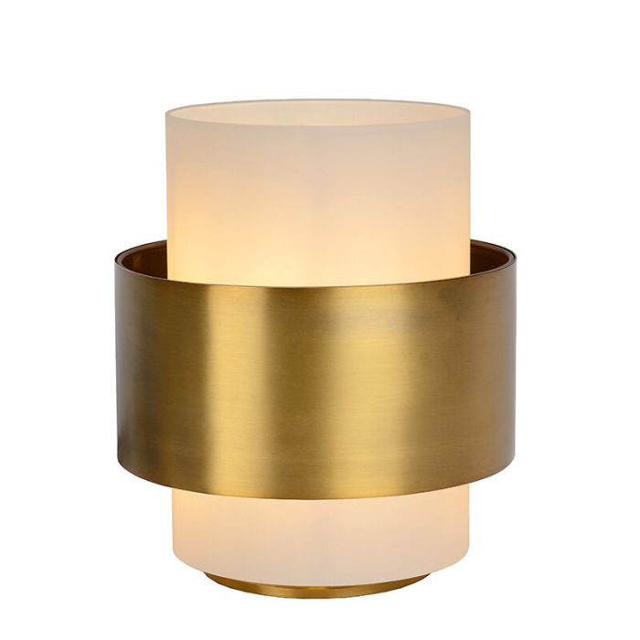 Golden table lamp classic, Firmin, with switch