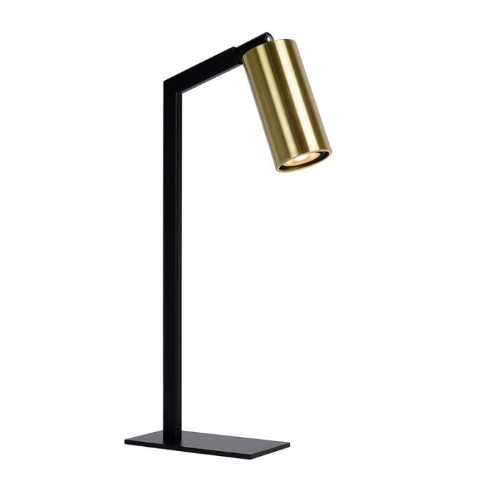 Golden table lamp modern, Sybil, with switch