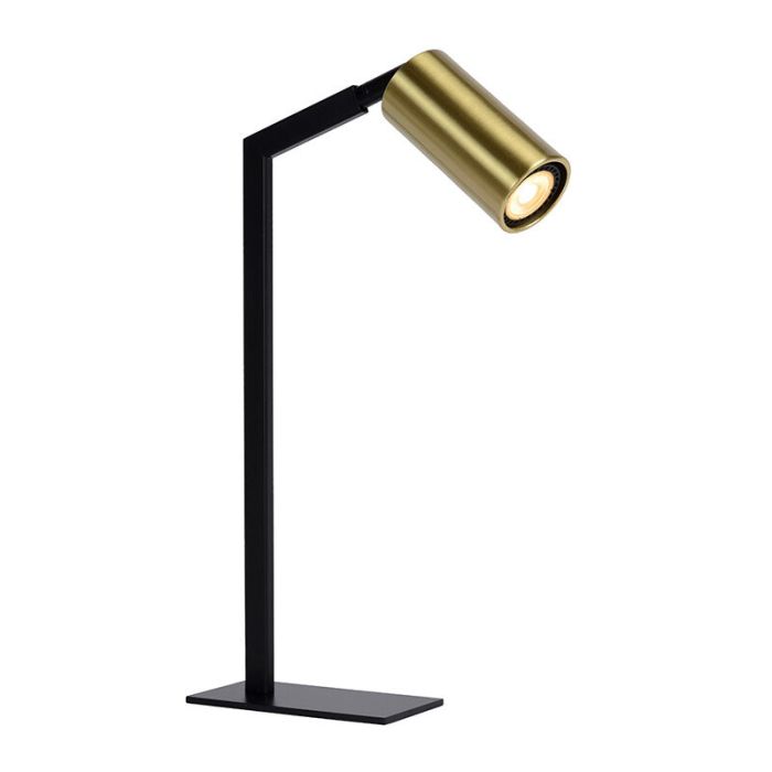 Golden table lamp modern, Sybil, with switch