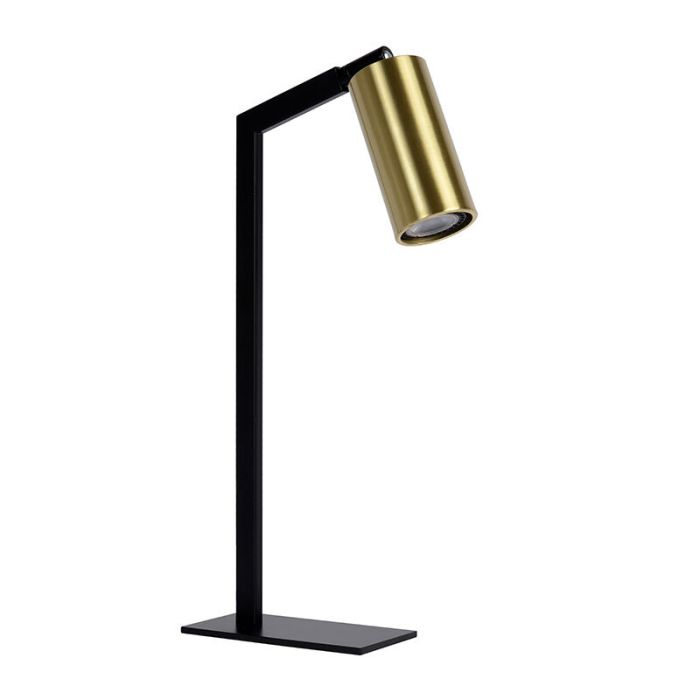 Golden table lamp modern, Sybil, with switch