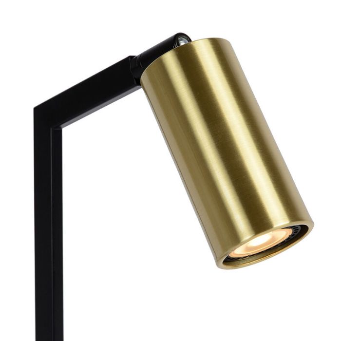 Golden table lamp modern, Sybil, with switch