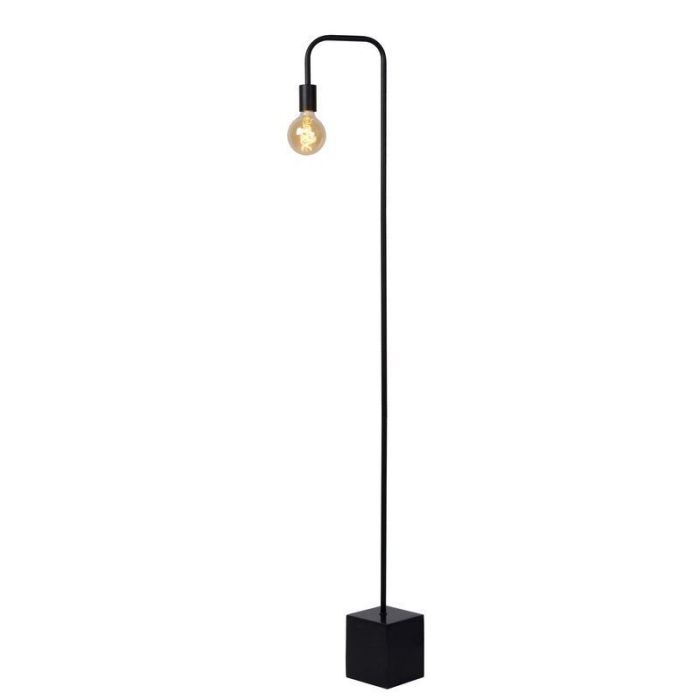 Black floor lamp modern, Lorin, with switch