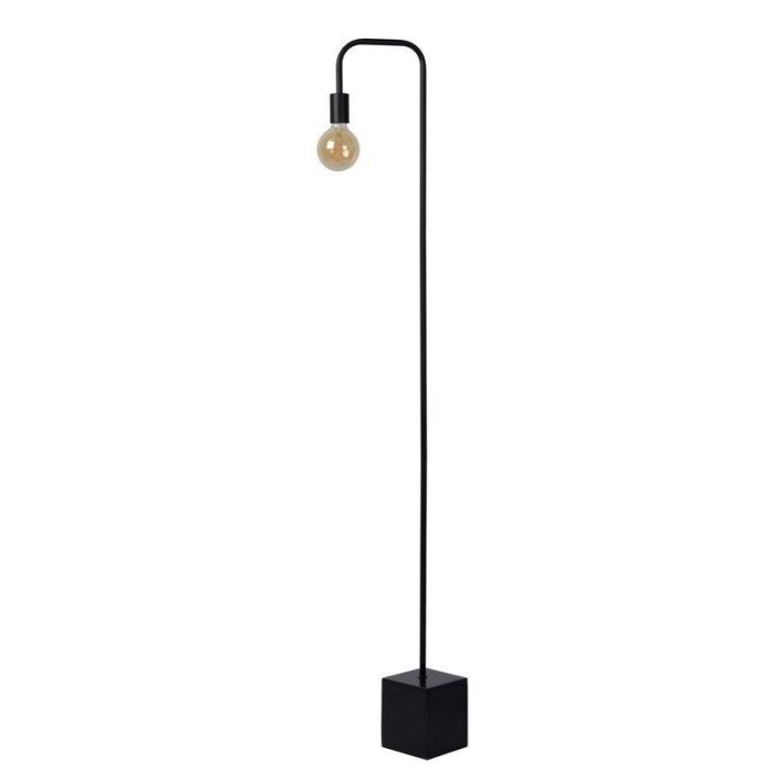 Black floor lamp modern, Lorin, with switch