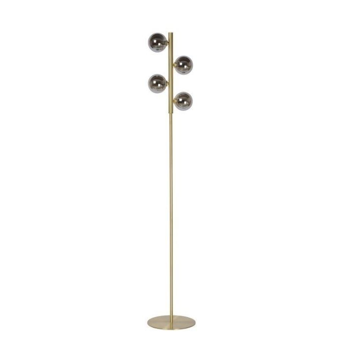 Golden floor lamp retro, Tycho, with switch