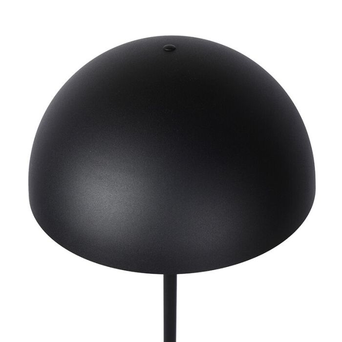Black floor lamp modern, Siemon, with switch