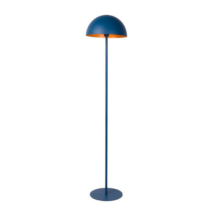 Blue floor lamp modern, Siemon, with switch