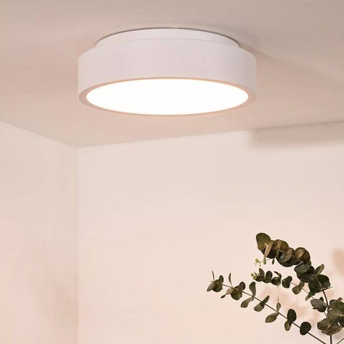 White flush ceiling light modern, Talowe, 20W, 3000K LED
