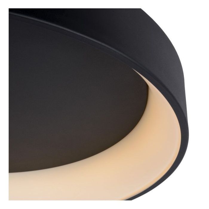 Black flush ceiling light modern, Talowe, 30W, 3000K LED
