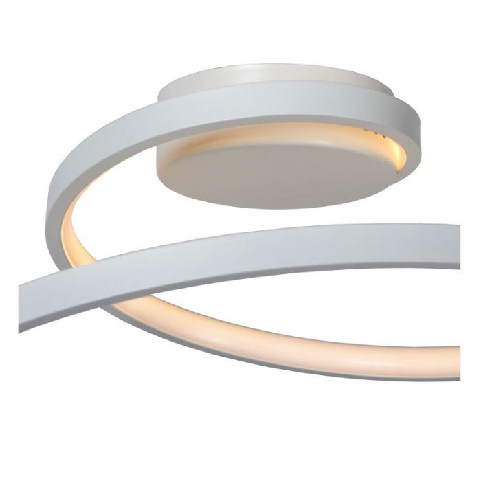 White flush ceiling light modern, Maxence, 24W, 3000K LED