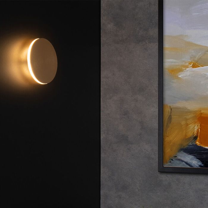Golden wall light modern, Eklyps Led, 6W, 3000K LED