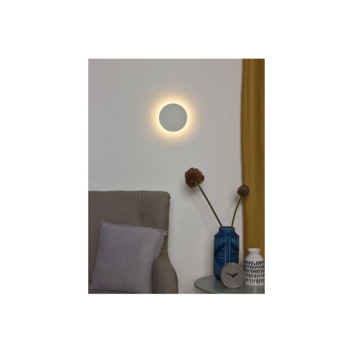 White wall light modern, Eklyps, 6W, 3000K LED