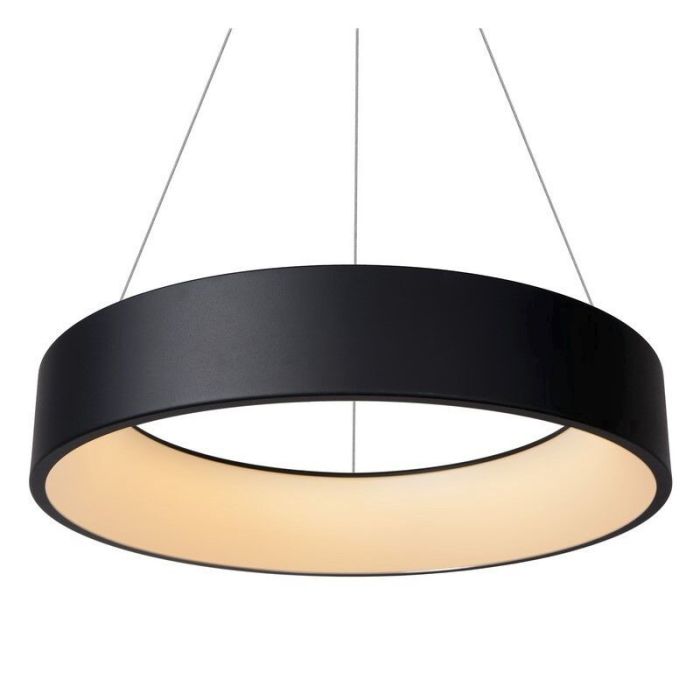 Black pendant light modern, Talowe, 39W, 3000K LED