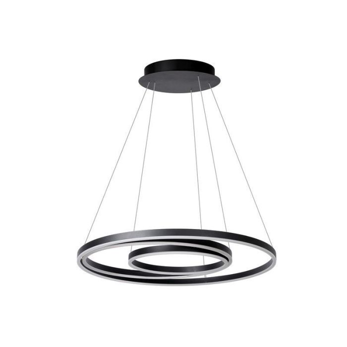 Black pendant light modern, Triniti, 32W, 3000K LED