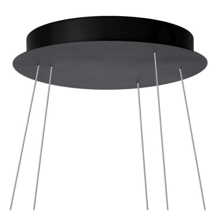 Black pendant light modern, Triniti, 32W, 3000K LED