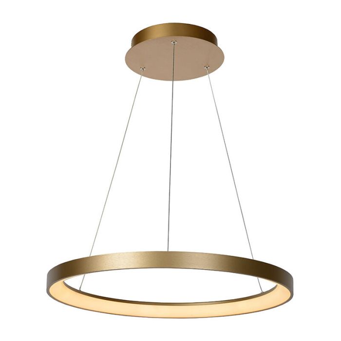 Brass pendant light modern, Vidal, 48W, 2700K LED