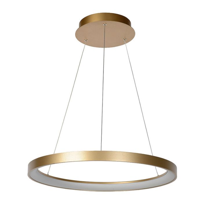 Brass pendant light modern, Vidal, 48W, 2700K LED